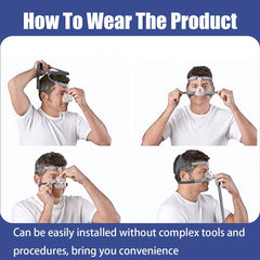 Thin cushion minimizes nose bridge pressure for a gentle, reliable seal.