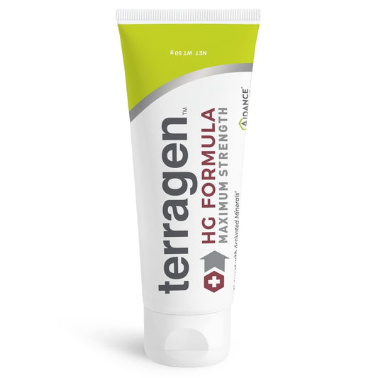 Aidance Terragen HG Max ointment tube for fast genital sore relief.