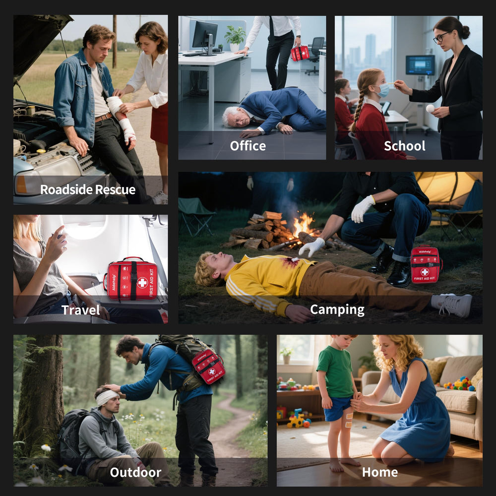 Aidehelp car and home readiness kit shown for versatile travel safety.