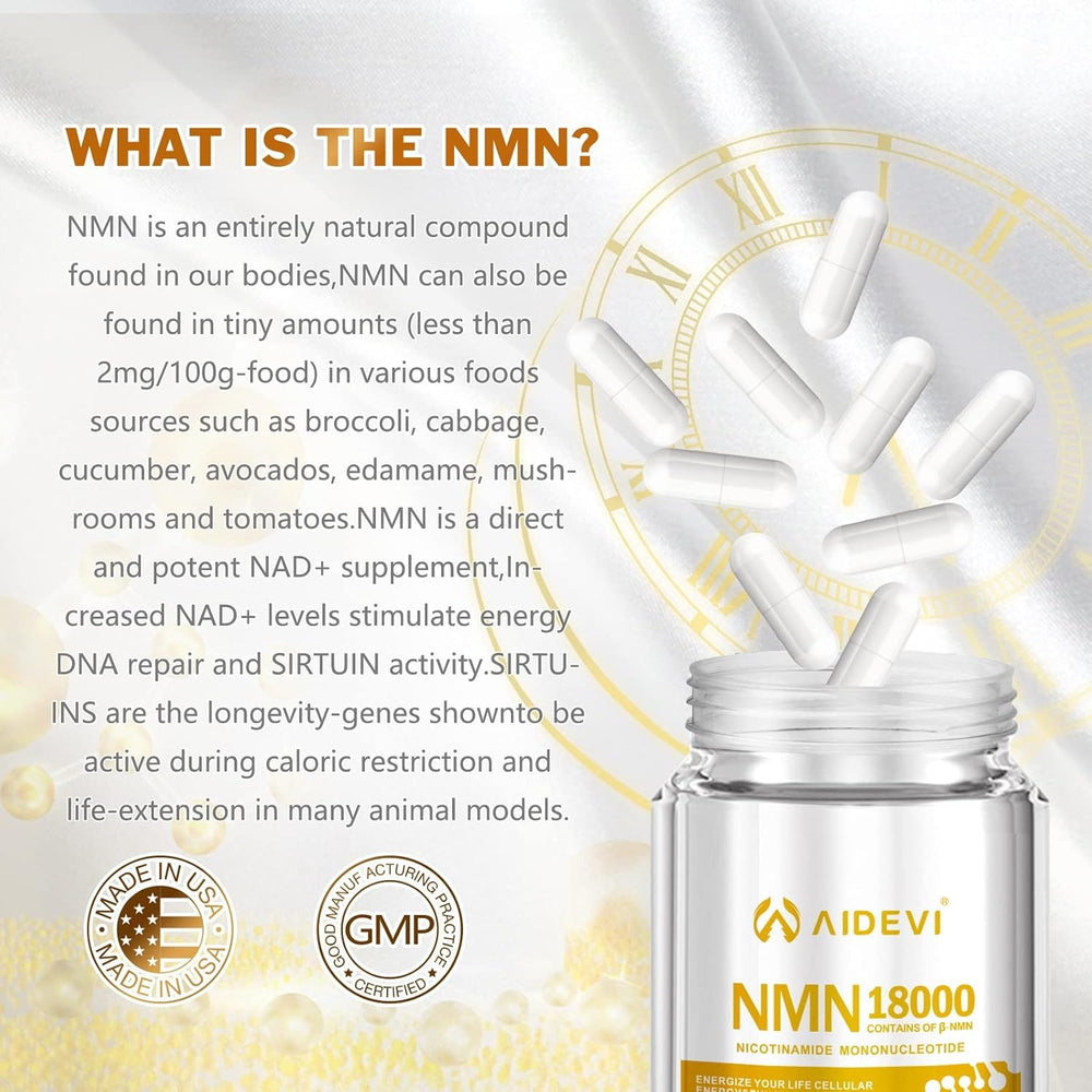 AIDEVI NMN storage scene with cool, dark bottle to maintain potency