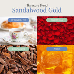 Air Esscentials Sandalwood Gold diffuser oil creates a sophisticated scent environment