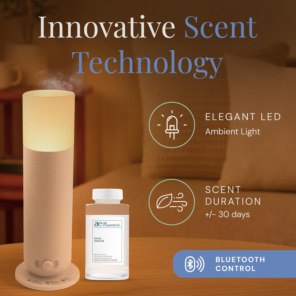 Santal oil bottle 120ml included with Air Esscentials diffuser
