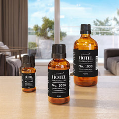 Air-Scent Hotel Diffuser Oil 1030 front label reflecting Beach House scent inspiration.