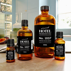 Air-Scent 1037 label detail for quick scent selection in hospitality.
