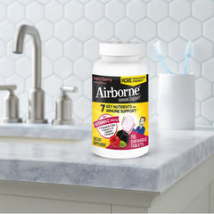 Airborne chewables offer convenient immune support without water.