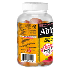 Airborne Gummies on hand demonstrates portable on-the-go use for busy mornings and travel.