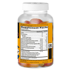 Airborne Kids assorted fruit flavor gummies on display for daily nutrition.