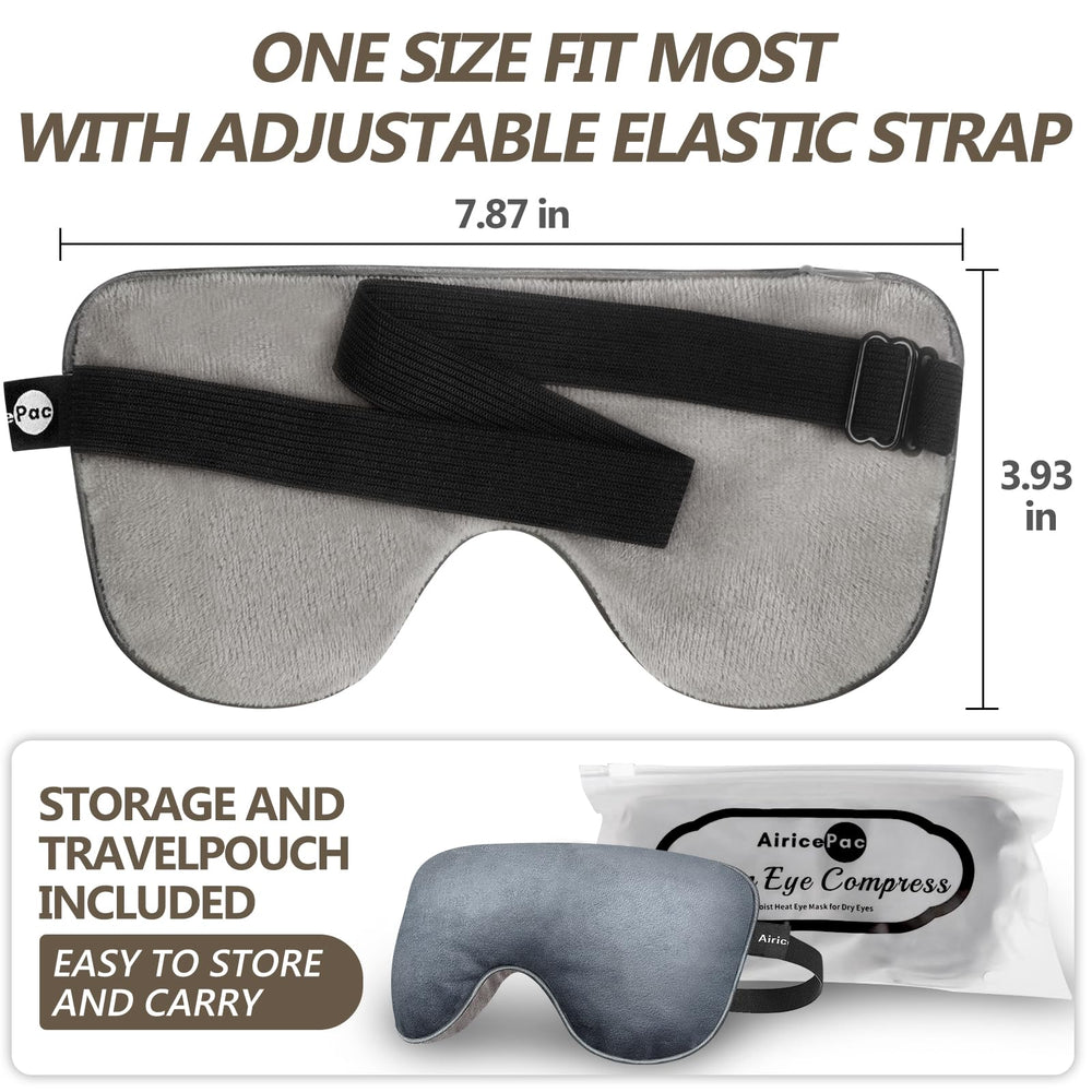 AiricePac adjustable strap eye mask for secure fit