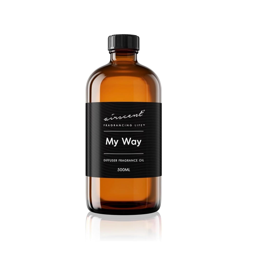 AirScent My Way Diffuser Oil bottle showcases premium hotel-inspired fragrance.