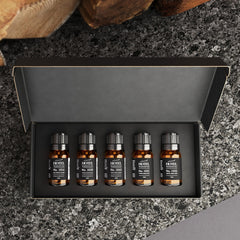 Air-Scent warm vanilla sample bottle adds cozy aroma to bedrooms.