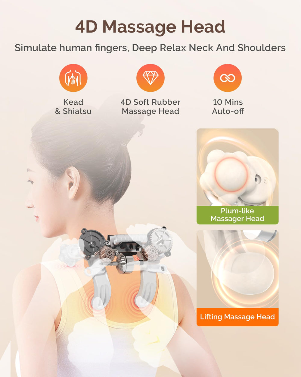 AirSee plum blossom heads for deeper muscle contact