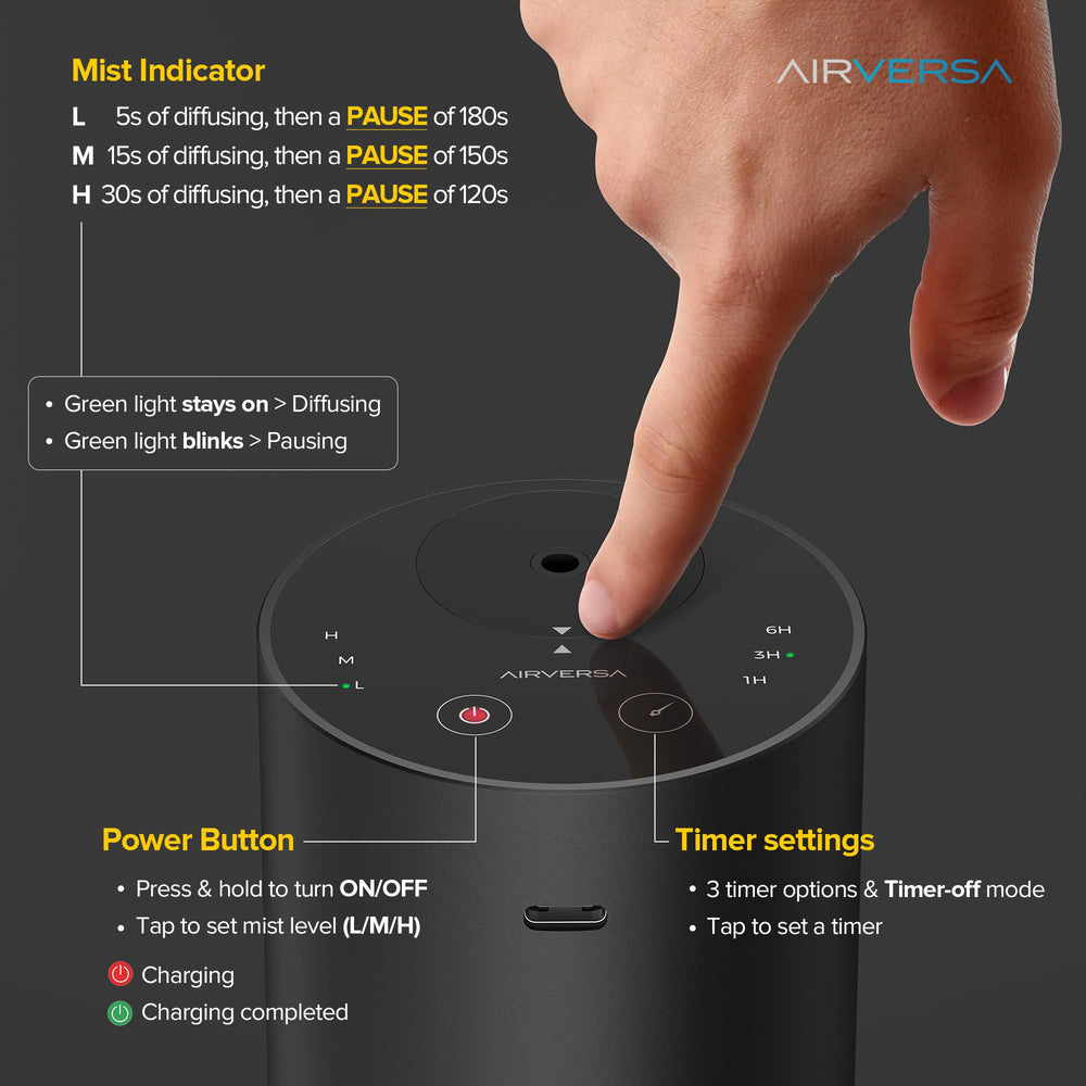Airversa ADX USB-C port enables quick battery recharges.