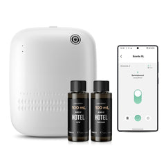 Airversa smart waterless diffuser with 400 mL capacity, ideal for spaces up to 2000 sq ft.