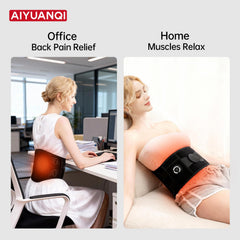 AIYUANQI cordless heating pad abdomen view for abdominal comfort.