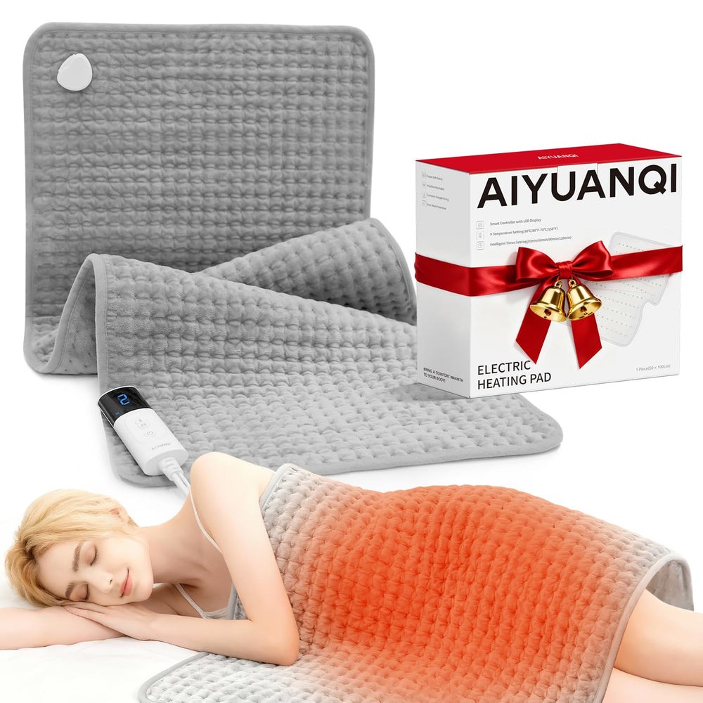 AIYUANQI electric heat pad delivers full body warmth for fast relief
