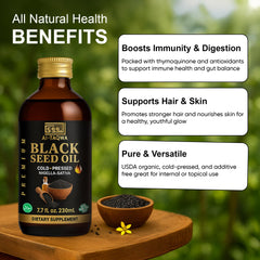 AL-TAQWA Black Seed Oil dropper enables precise, mess-free dosing.