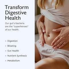 Alaya Naturals Advanced Synbiotic label view details seven probiotic strains and Sunfiber.