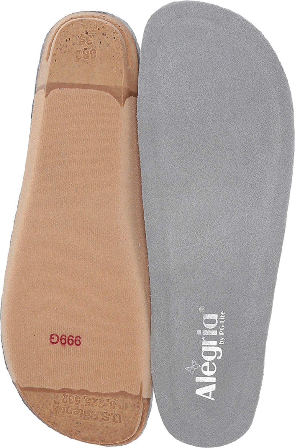 Alegria by PG Lite replacement insole grey offers added cushioning for Alegria shoes.