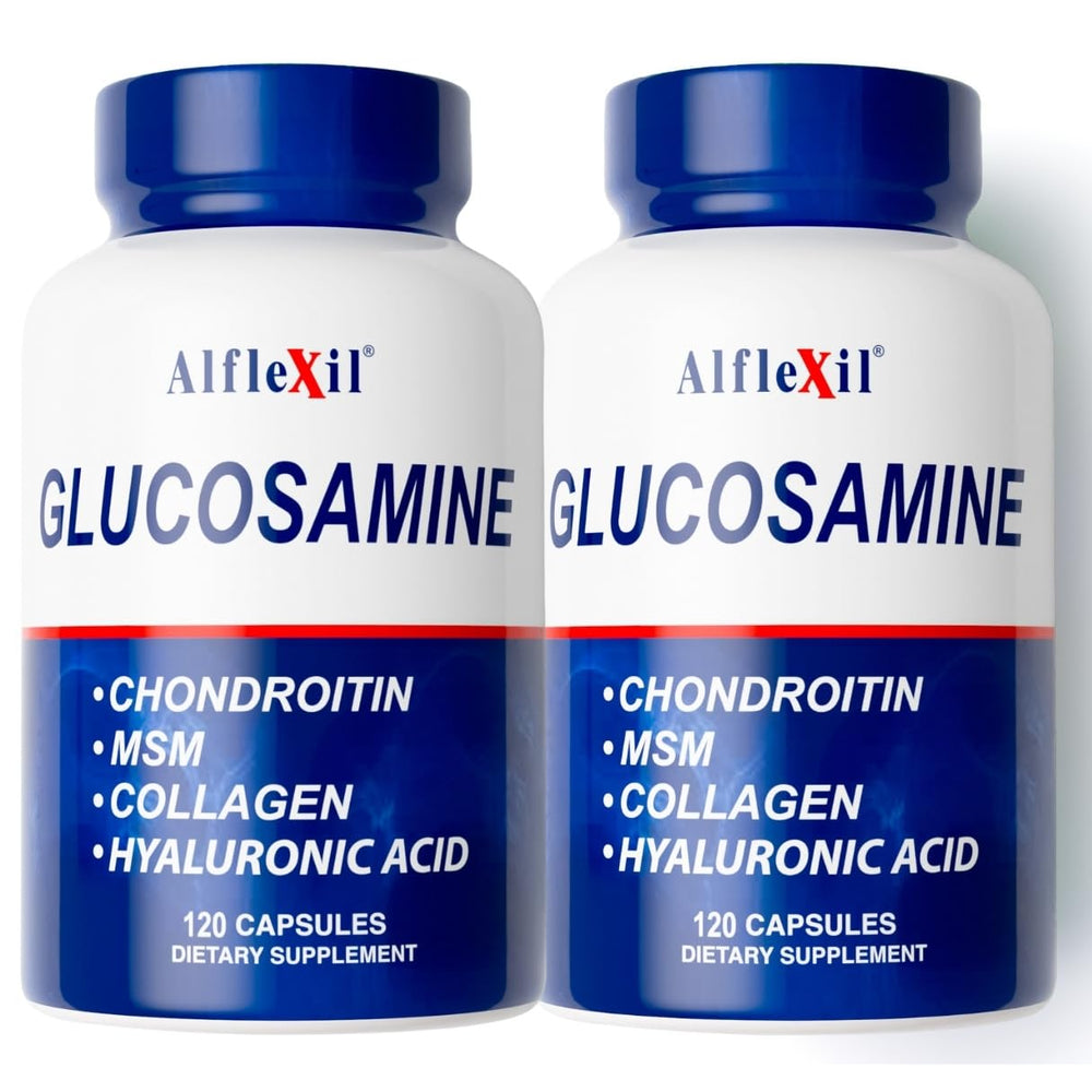 ALFLEXIL bottle front shows a 2-pack for convenient joint support.