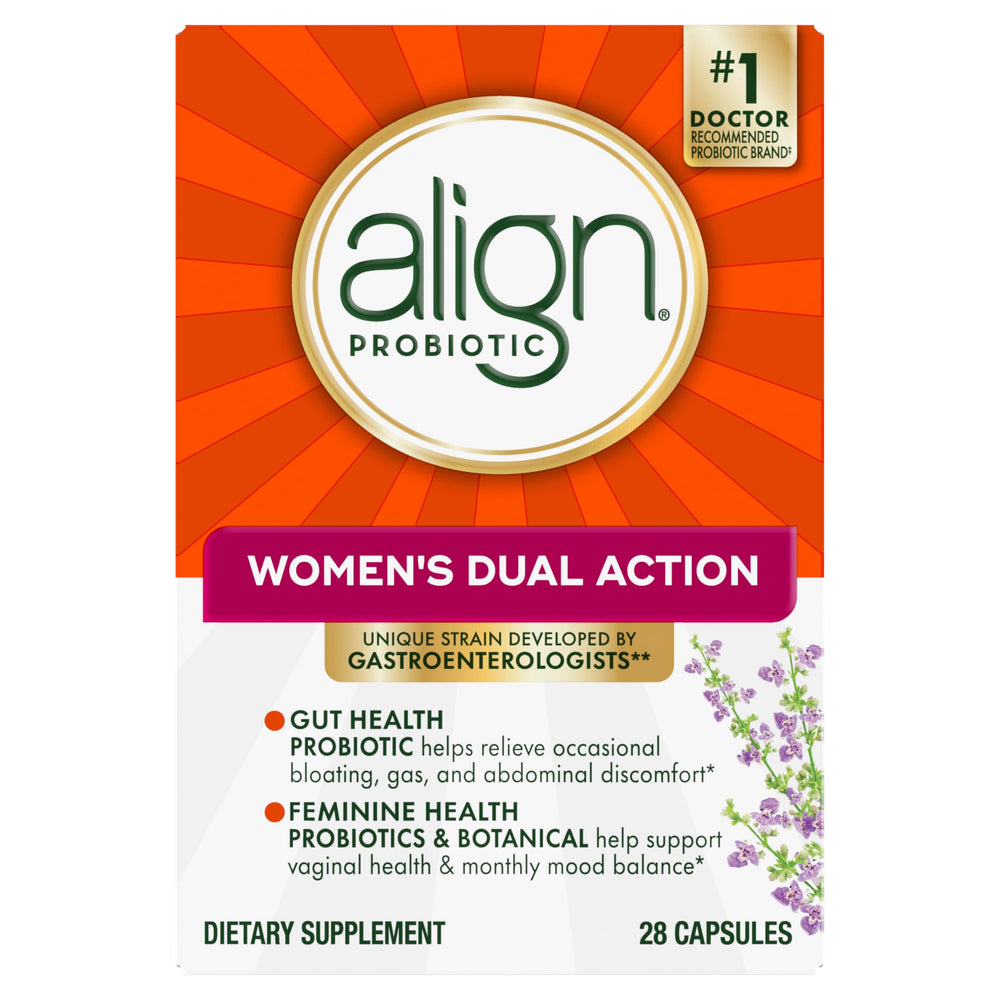 Align Probiotic Best by date and desiccant packaging visible