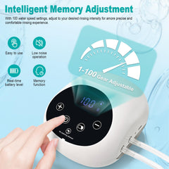 ALITERCY unit with LCD display monitors pressure and battery.