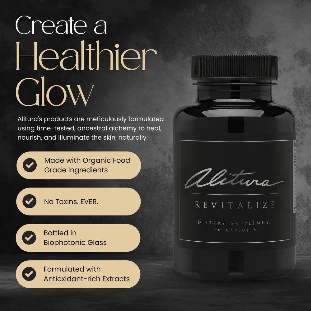 Alitura Revitalize usage sketch suggests simple daily routine without caffeine
