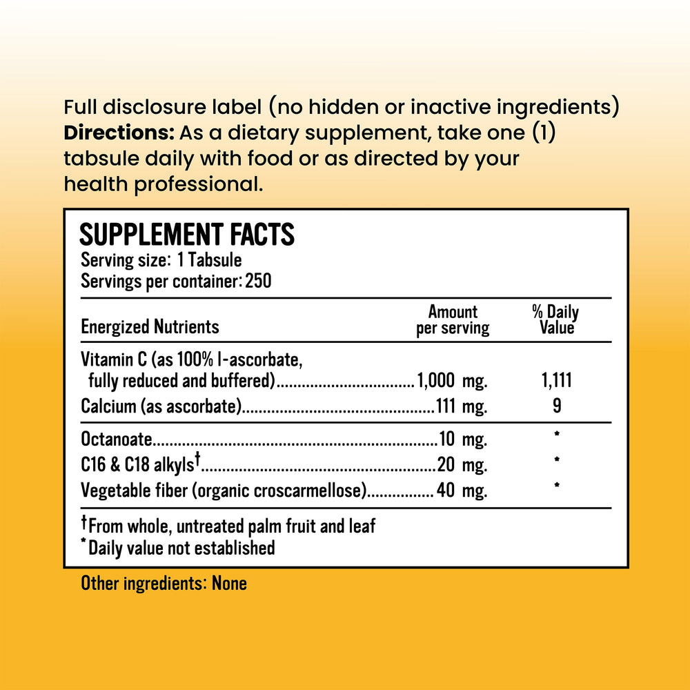 Alkalini-C Tabs pack shot emphasizes corn-free and GMO-free formulation.