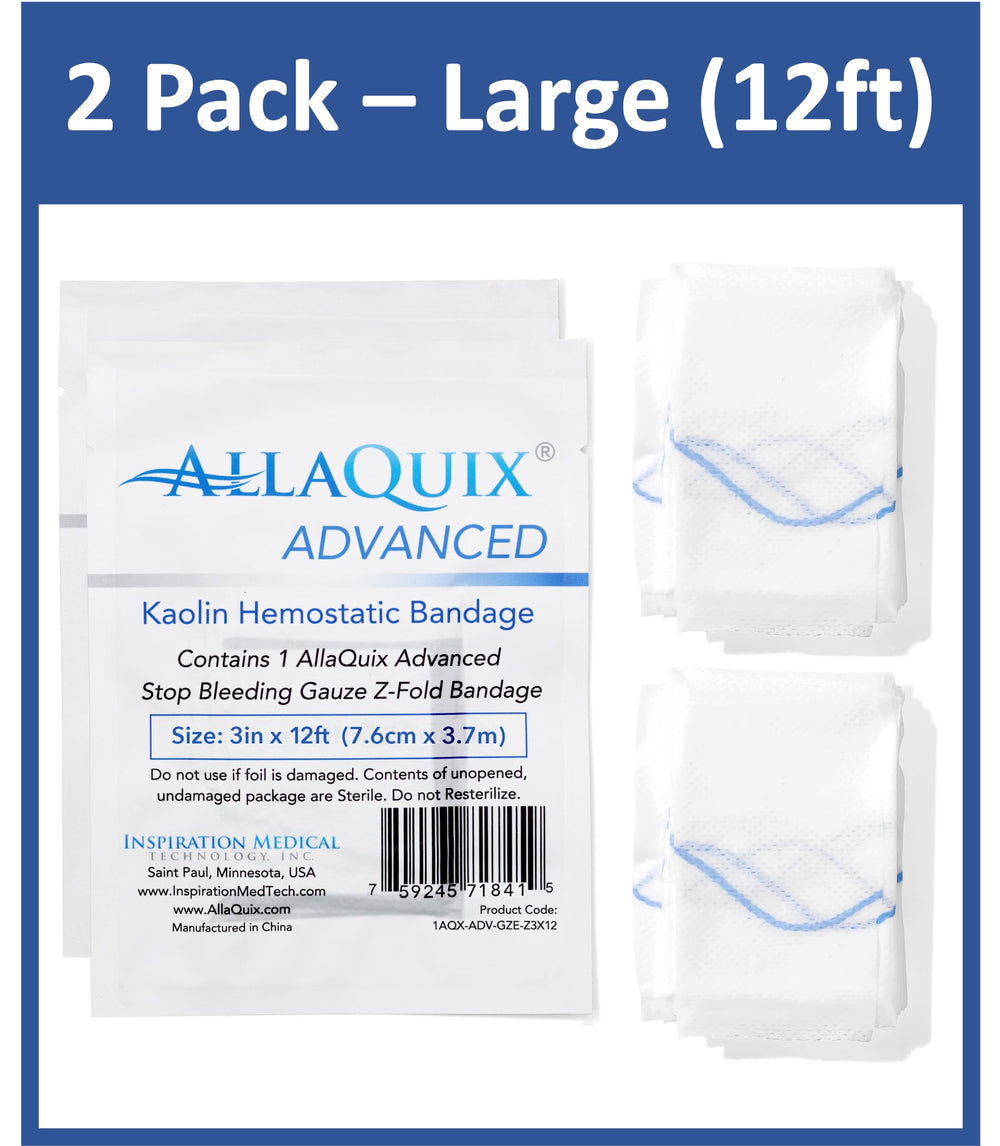 AllaQuix two-pack bleed-control gear for high-use bleeding scenarios.