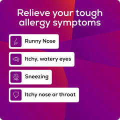Allegra bottle label closeup emphasizes 24-hour relief.