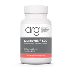 Allergy Research Group CurcuWIN 500 bottle for broad health support and easy daily use.