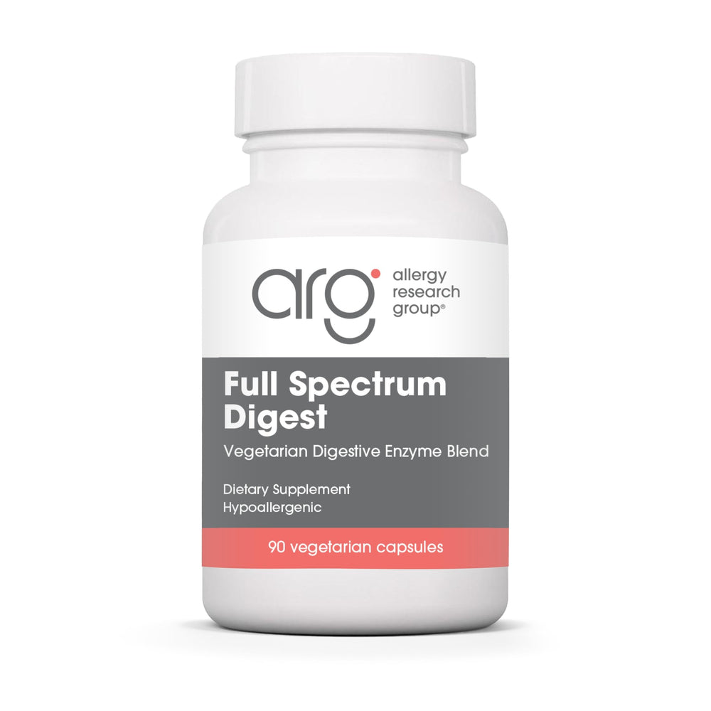 Allergy Research Group Full Spectrum Digest Glutalytic bottle showing gluten support