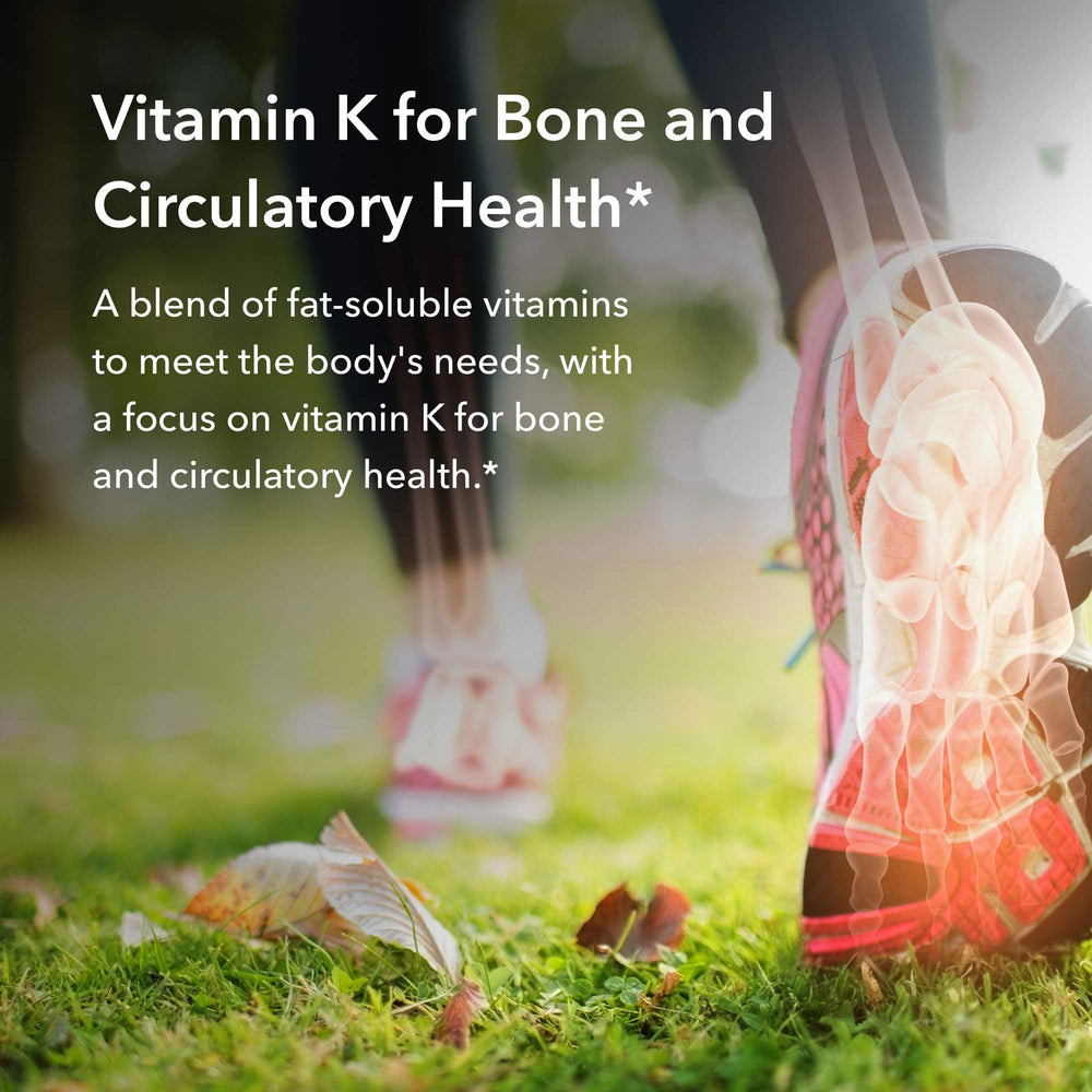 Allergy Research Group Full Spectrum Vitamin K softgels with A, C, D3 for balanced support.