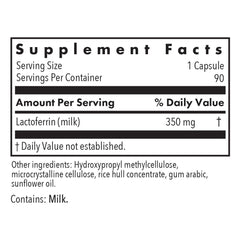 Allergy Research Group Lactoferrin bottle cap scene emphasizing easy daily supplementation