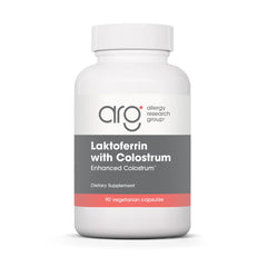 Allergy Research Group Laktoferrin bottle with capsules supports immune health.