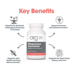 Allergy Research Group Magnesium Ascorbate measuring spoon dispensing for convenient daily use