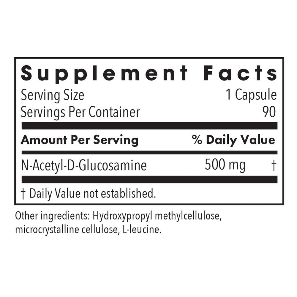 N-Acetyl D-Glucosamine capsules close-up highlighting capsule design