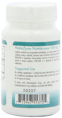 Pouring NattoZyme bottle suggests easy daily intake.