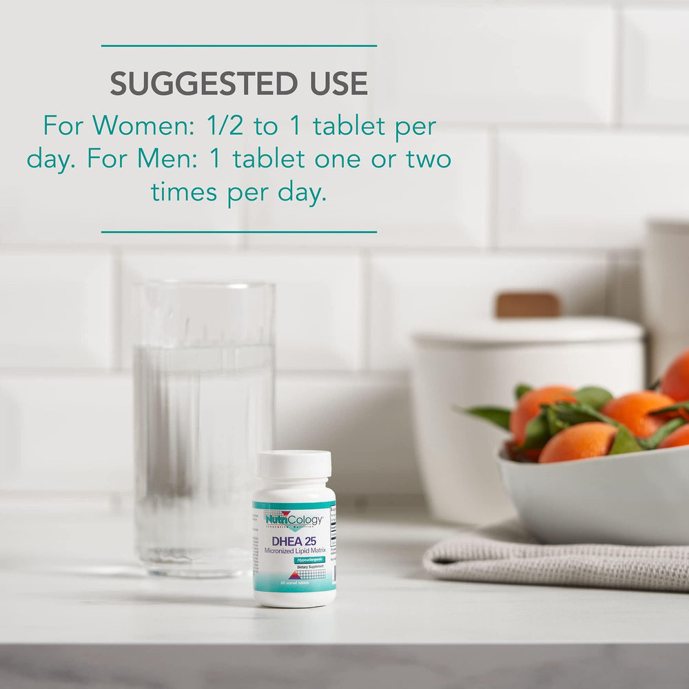 Allergy Research Group NutriCology DHEA energy support concept bottle image.