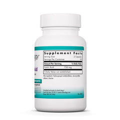 NutriCology Humic Acid label close-up highlighting membrane-active properties.