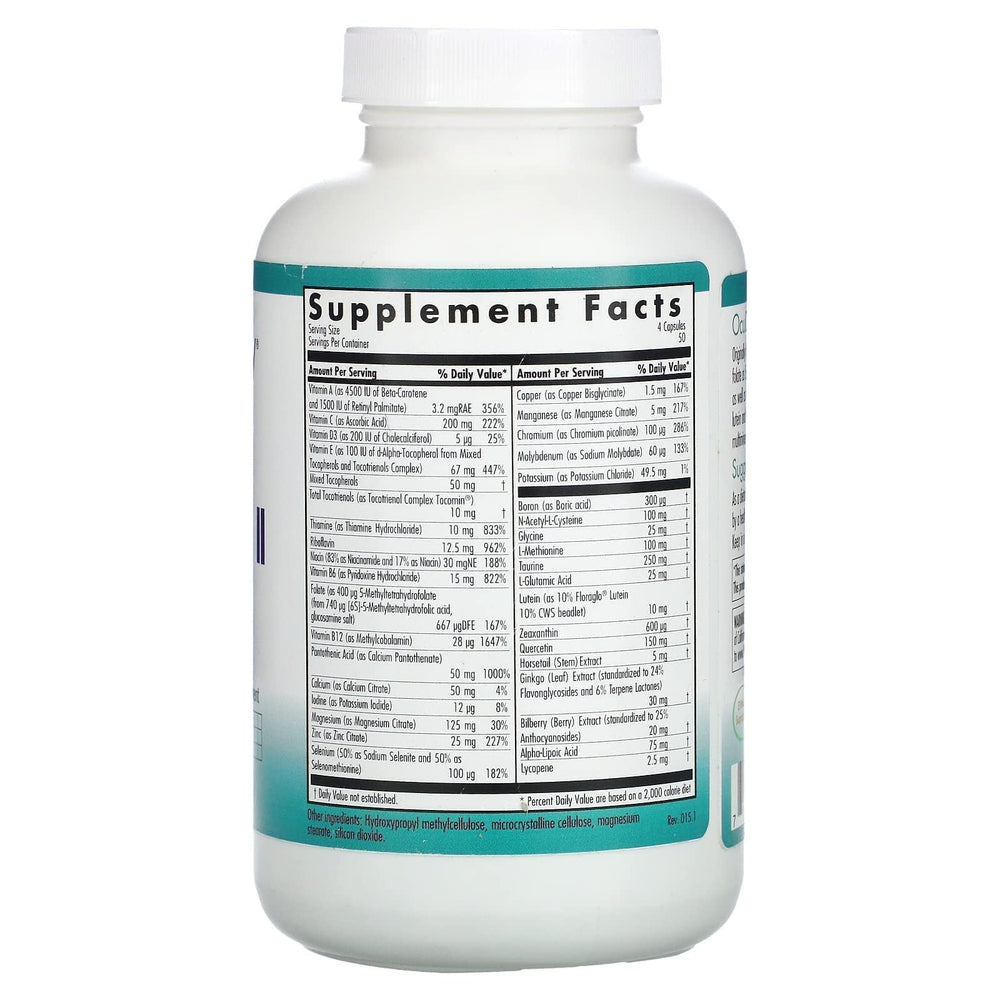 Allergy Research Group Nutricology Ocudyne II bottle sits ready for daily multivitamin use.