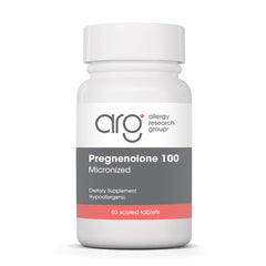 Allergy Research Group Pregnenolone bottle for daily balance and wellness.
