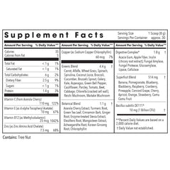 All Allergy Research Group Super Greens dissolves smoothly in liquid for a clean drink.