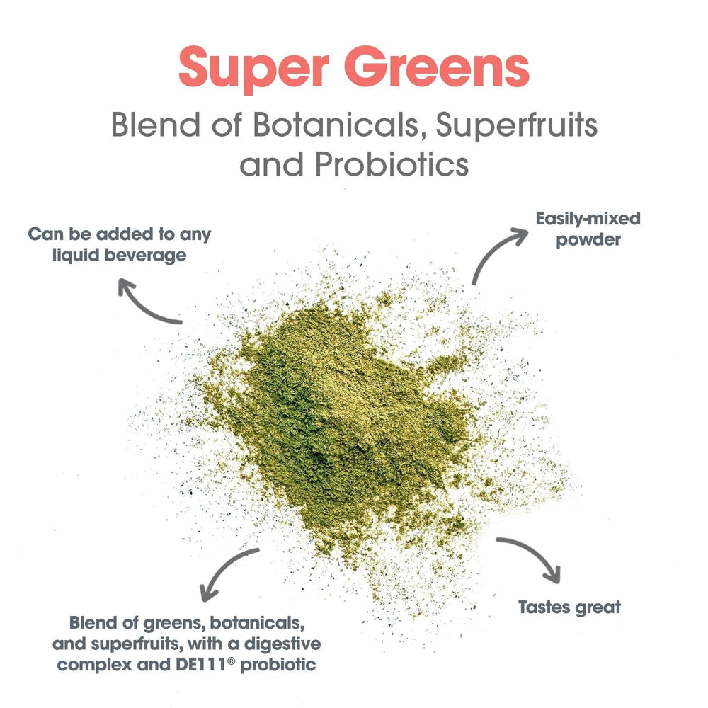 All Allergy Research Group Super Greens highlights spirulina and chlorella for natural energy.