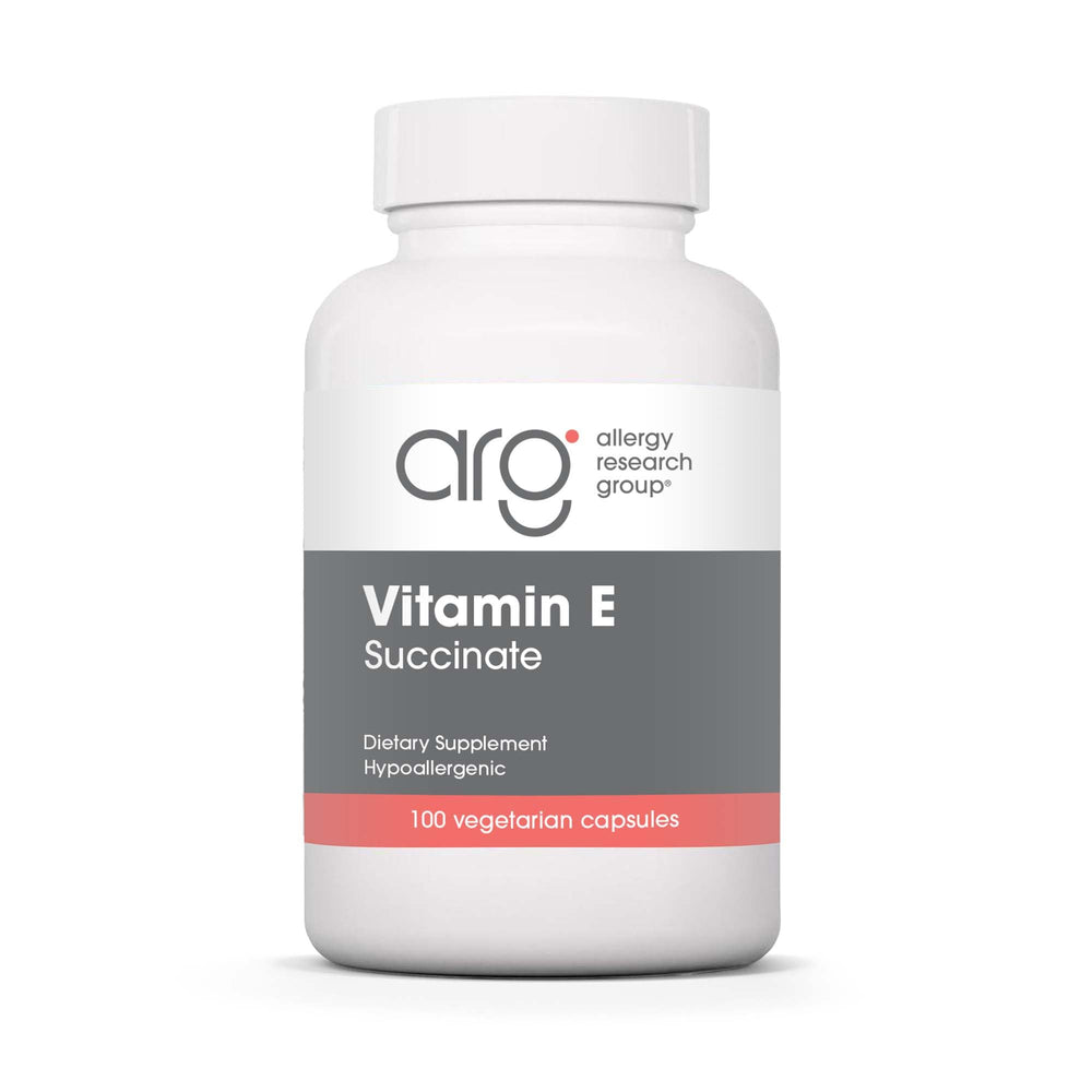 Allergy Research Group Vitamin E Succinate 400 IU capsules for daily antioxidant support.