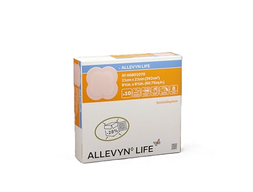 Allevyn Life foam dressing on skin shows a secure fit for daily use and exudate management.