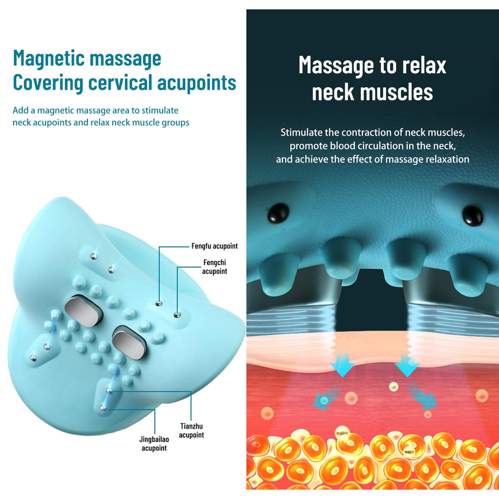 ALLILUYAA neck massager is travel-ready for on-the-go relaxation