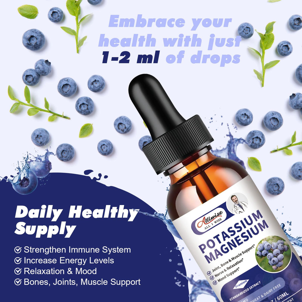 Alliwise drops ingredients label highlighting vegan, non-GMO formula