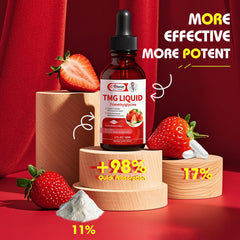 Alliwise TMG usage scene shows pouring drops into a glass for daily routine.