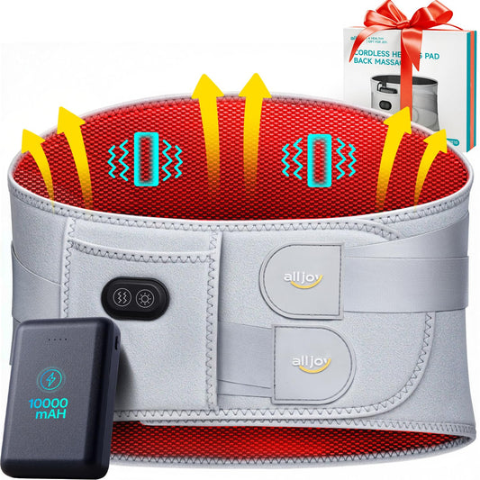 AllJOY 67-inch cordless heating pad provides extended back coverage with warm, even heat
