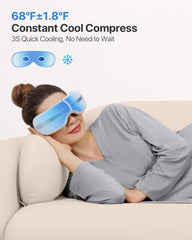 ALLJOY Eye Massager with Hot Compress eases dryness and fatigue around the eyes.
